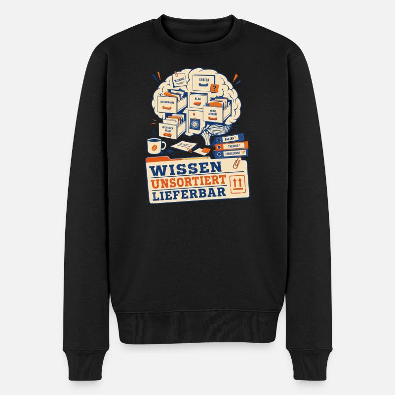 Knowledge available unsorted - Men's Premium Organic Jumper - black