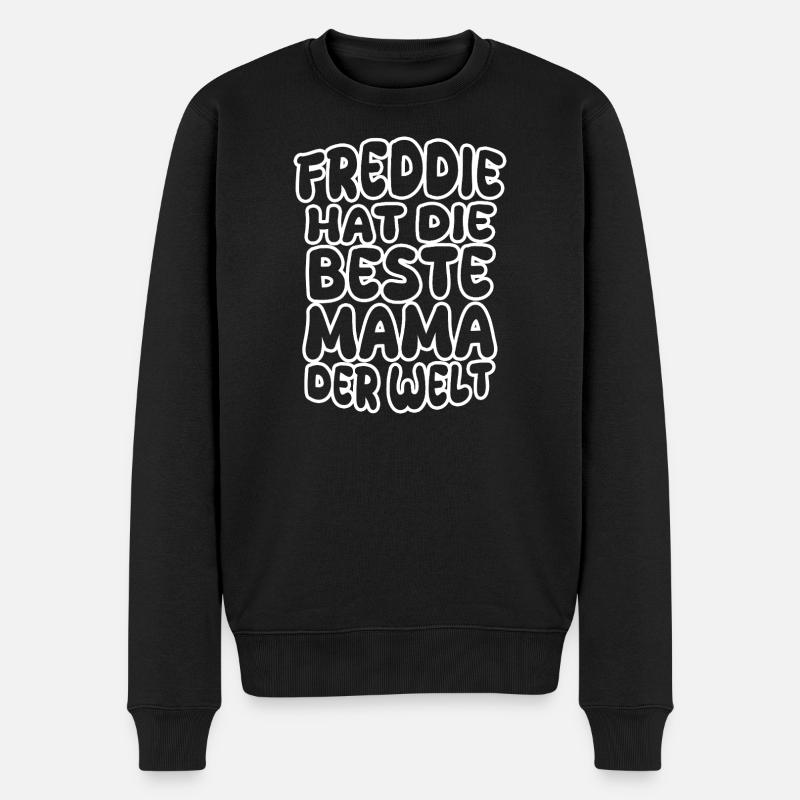 Mama Freddie - Männer Premium Bio Pullover - Schwarz