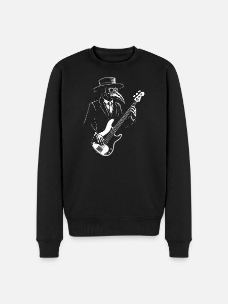 Pestdoktor Bass Groover - Männer Premium Bio Pullover - Schwarz