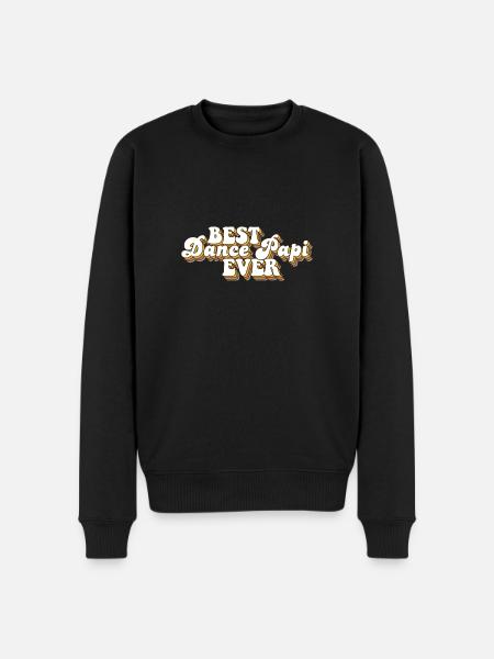 Best Dance Papi Ever Dad - Men's Premium Organic Jumper - black