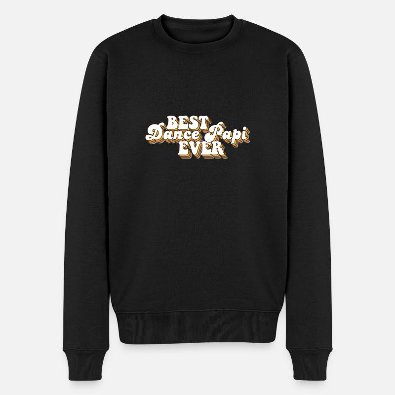 Best Dance Papi Ever Dad - Men's Premium Organic Jumper - black