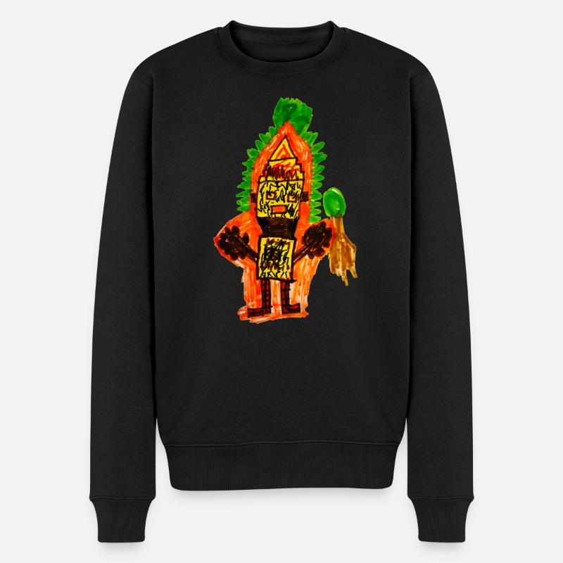 Minekraft - Männer Premium Bio Pullover - Schwarz