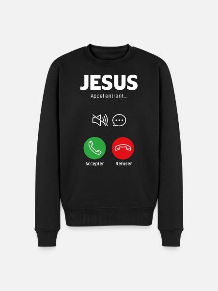 Appel de Jésus - Pull Premium bio Homme - noir