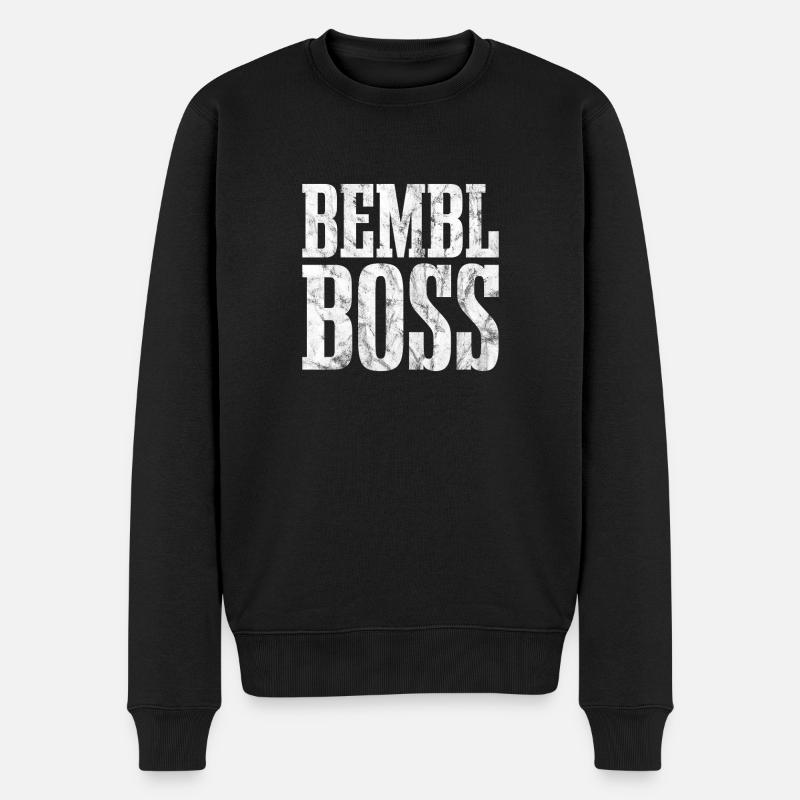 Apfelwein Bemblboss Geschenkidee Hessen - Männer Premium Bio Pullover - Schwarz