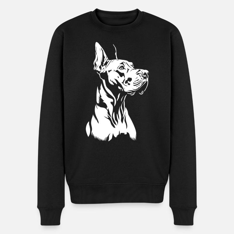 Dogue Allemand - Fan de chien - Pull Premium bio Homme - noir