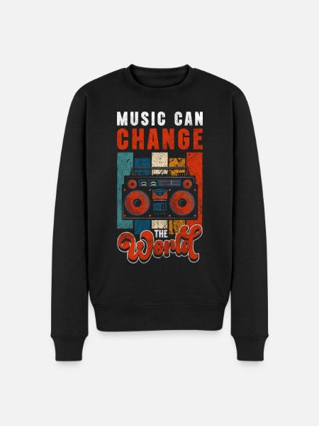 Music Music School Orchestra - Men's Premium Organic Jumper - black