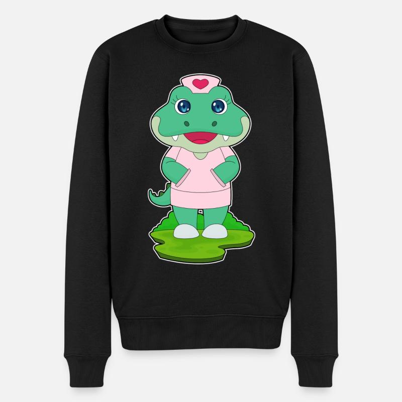 Infirmière crocodile - Pull Premium bio Homme - noir