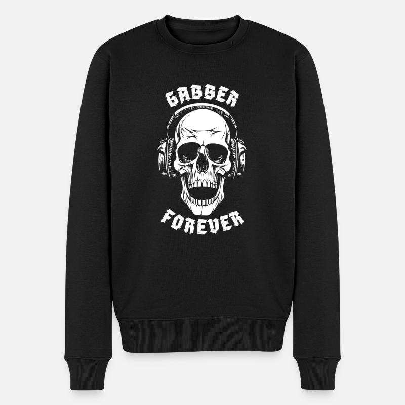 GABBER FOREVER - Pull Premium bio Homme - noir