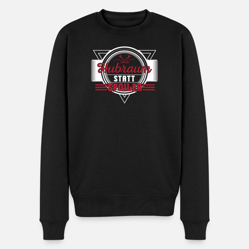 Hubraum statt Spoiler - Männer Premium Bio Pullover - Schwarz