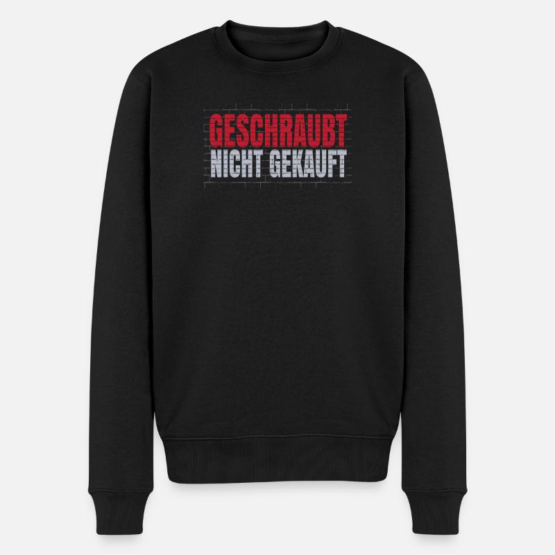 Geschraubt nicht gekauft - Männer Premium Bio Pullover - Schwarz