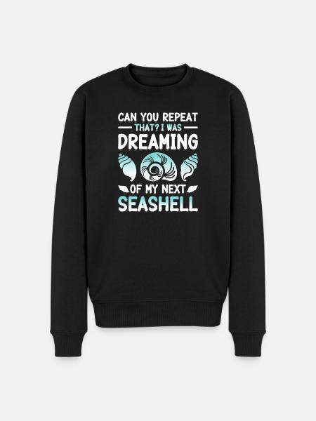 Womens Shelling Shell Collecting Seashells - Men's Premium Organic Jumper - black