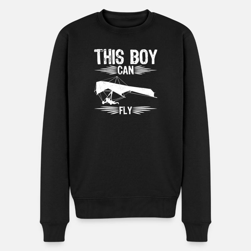 Hang Gliding Gear Supplies Equipment Hang Glider - Männer Premium Bio Pullover - Schwarz