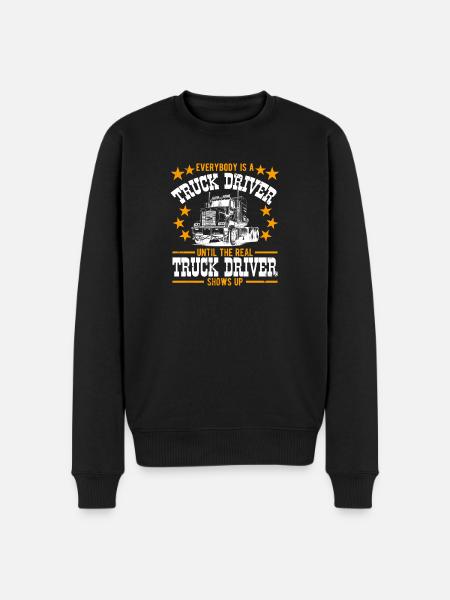 Truck Driver Essentials - Männer Premium Bio Pullover - Schwarz