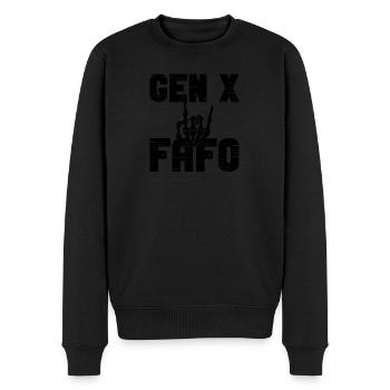Gen X FAFO Generation X - Men's Premium Organic Jumper - black - Front - Nico (187cm)