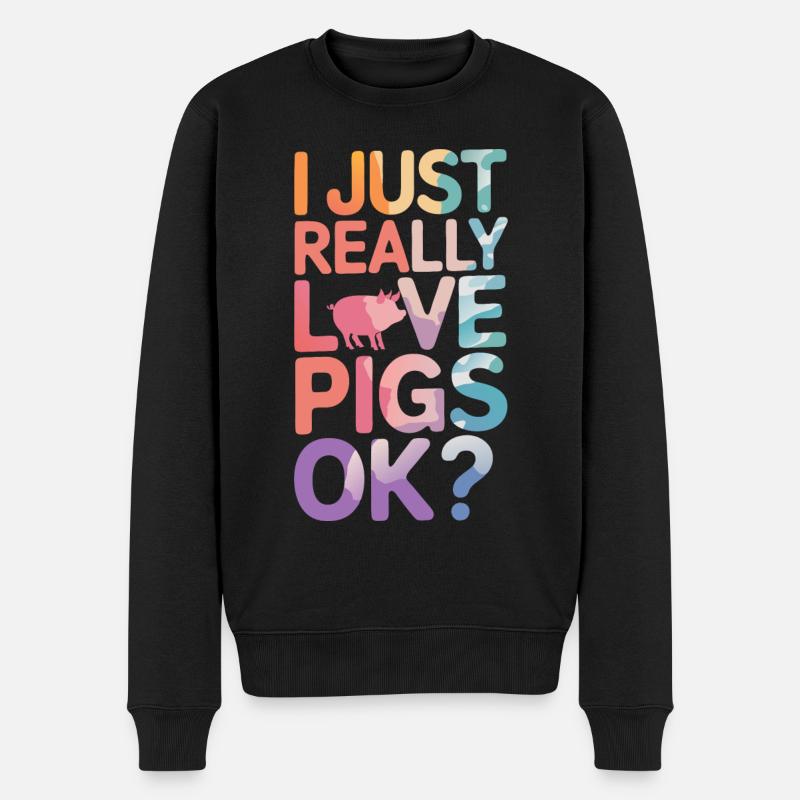 Animal cochon - Pull Premium bio Homme - noir