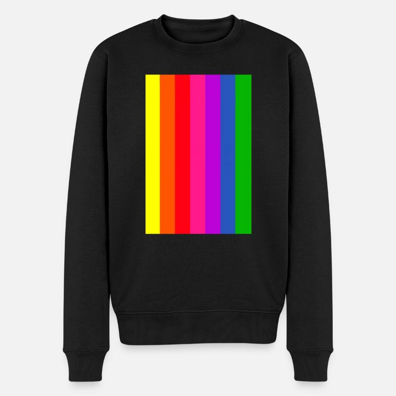 rainbow Flag - Pull Premium bio Homme - noir