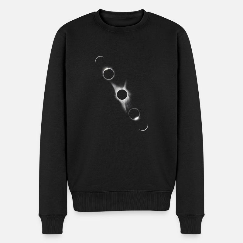 L'éclipse la plus sombre - Pull Premium bio Homme - noir