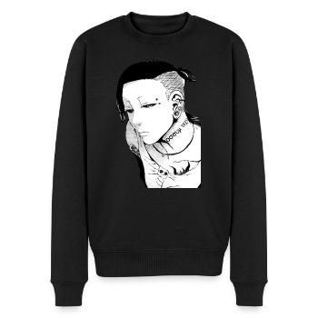 luna freya uta - Men's Premium Organic Jumper - black - Front - Nico (187cm)