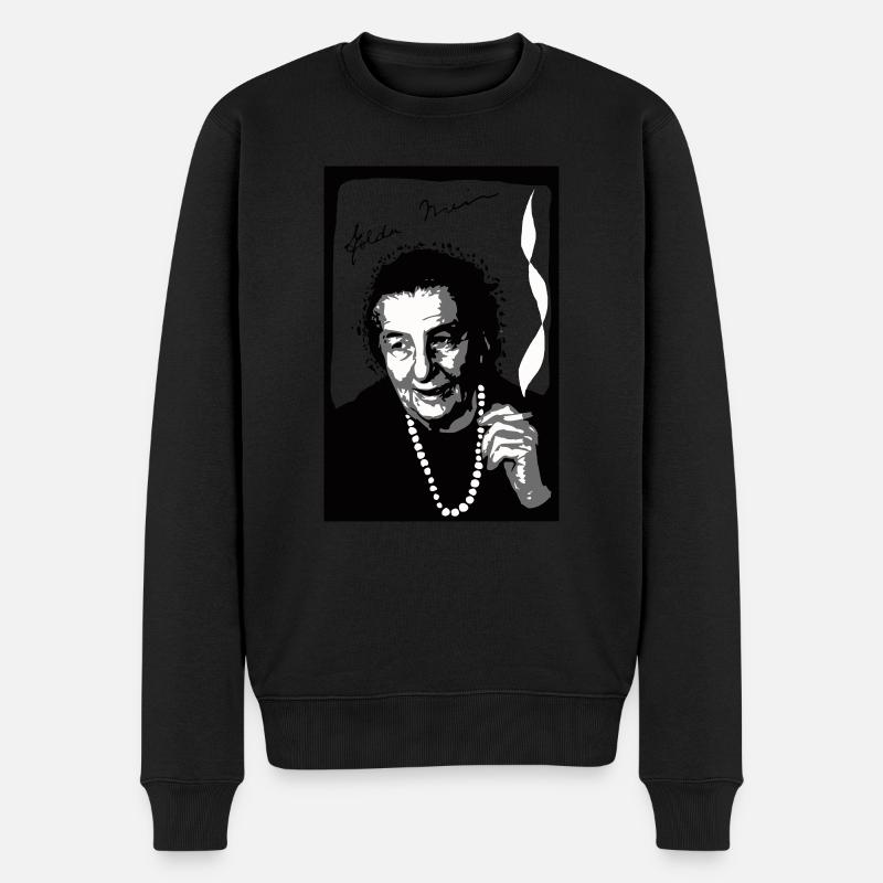 Golda - Männer Premium Bio Pullover - Schwarz