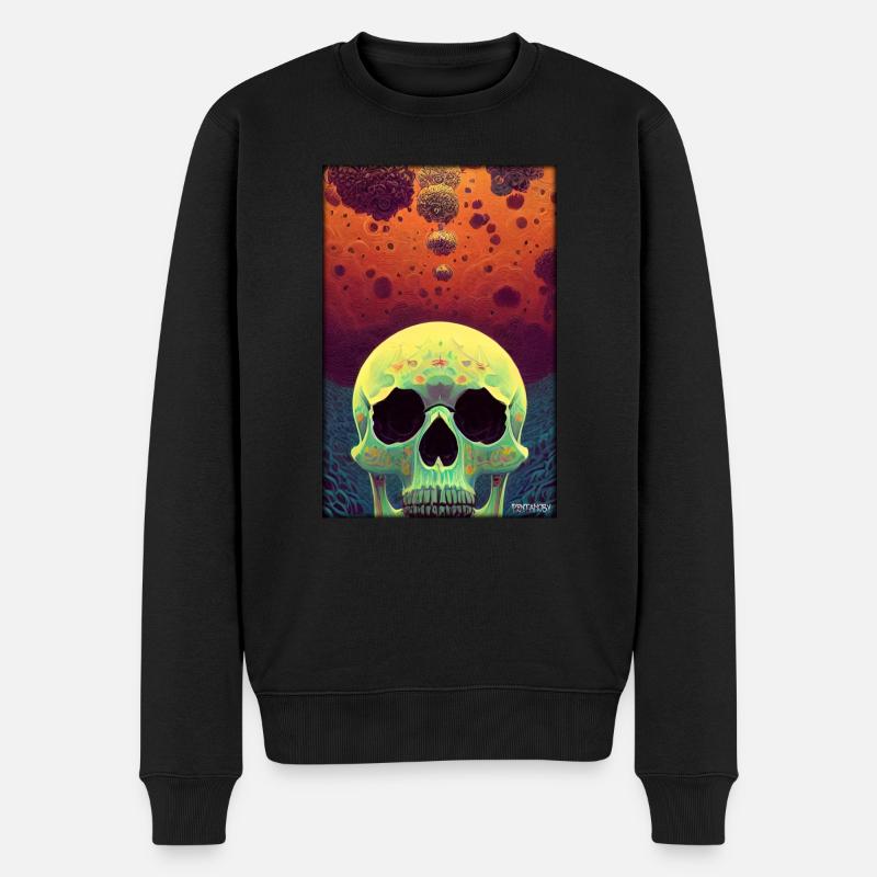 Crâne de Psy Goa - Pull Premium bio Homme - noir