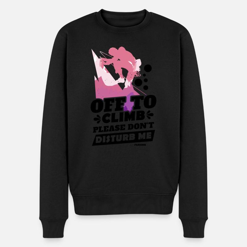 Grimper - Pull Premium bio Homme - noir