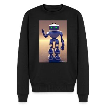 Robot Future Technology Science Android - Pull Premium bio Homme - noir - Devant - Nico (187cm)
