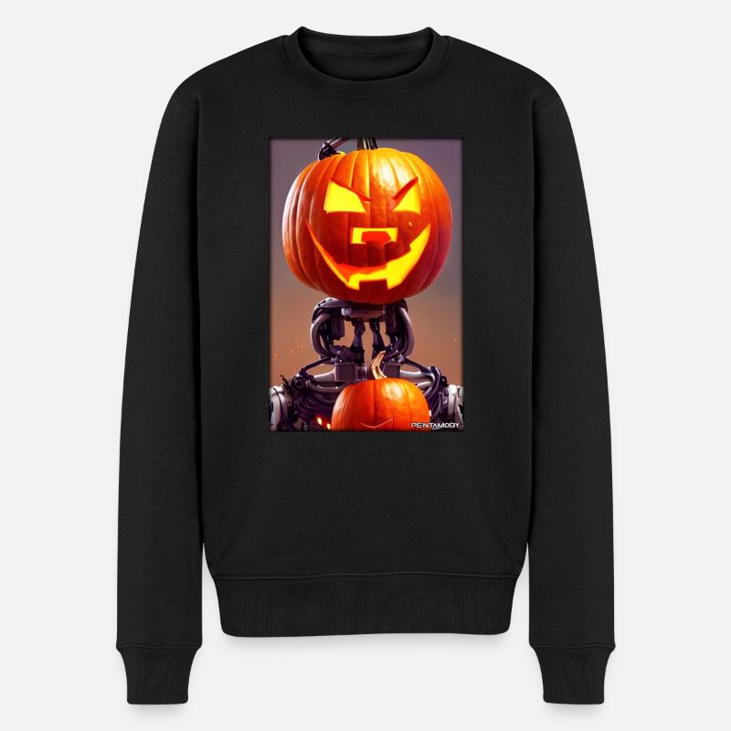 Robots Halloween Future Technology Science - Pull Premium bio Homme - noir