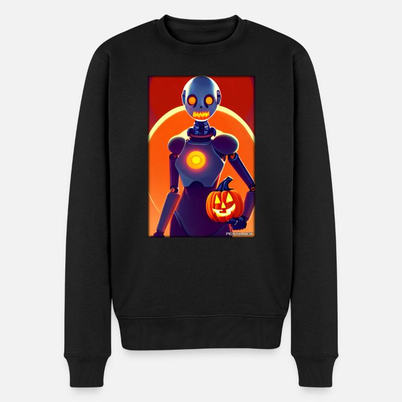 Robots Halloween Future Technology Science - Pull Premium bio Homme - noir