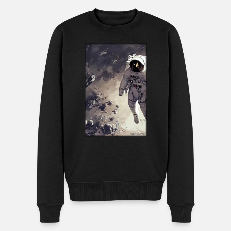 Technologie de science-fiction Astronaut Future - Pull Premium bio Homme - noir