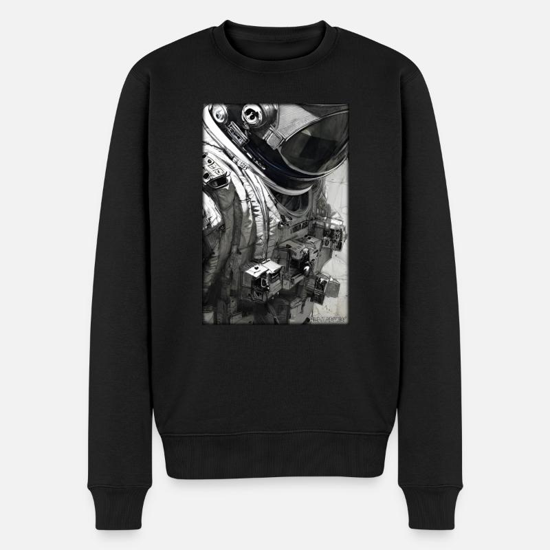 Technologie de science-fiction Astronaut Future - Pull Premium bio Homme - noir