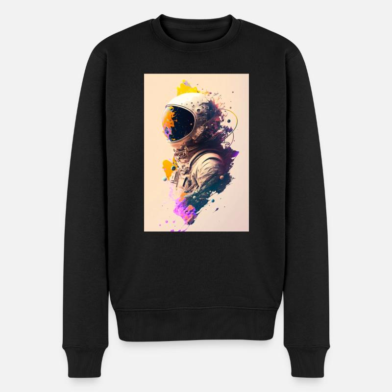 Astronaute peinture ZEN - Pull Premium bio Homme - noir