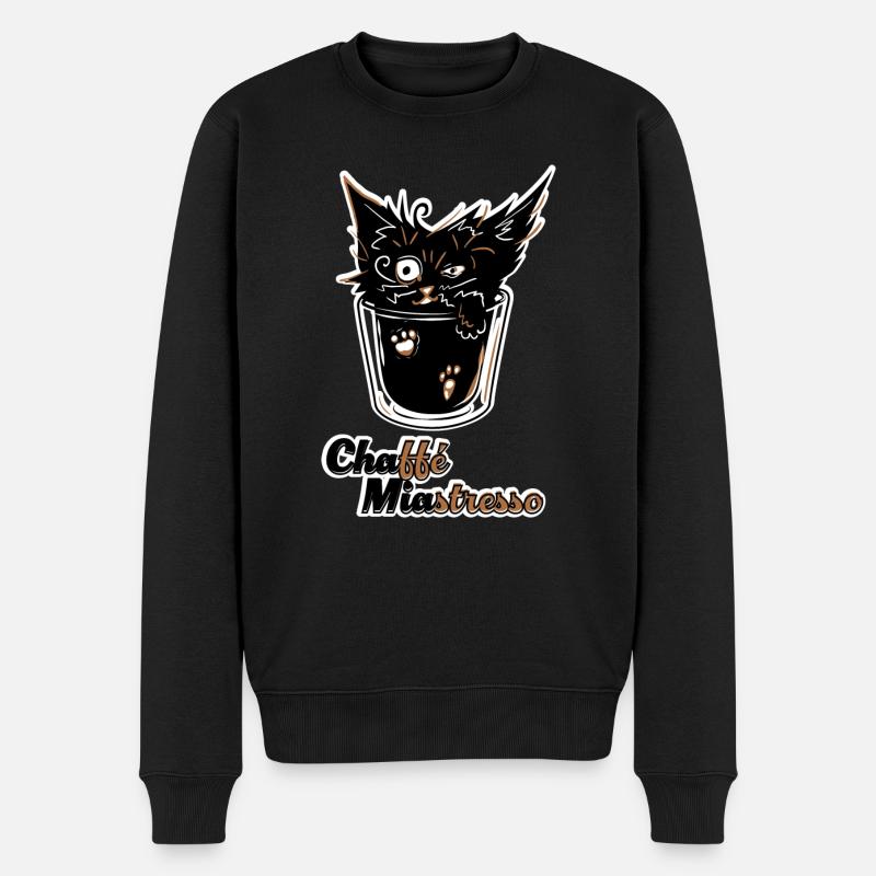Chaffé Miastresso - Männer Premium Bio Pullover - Schwarz