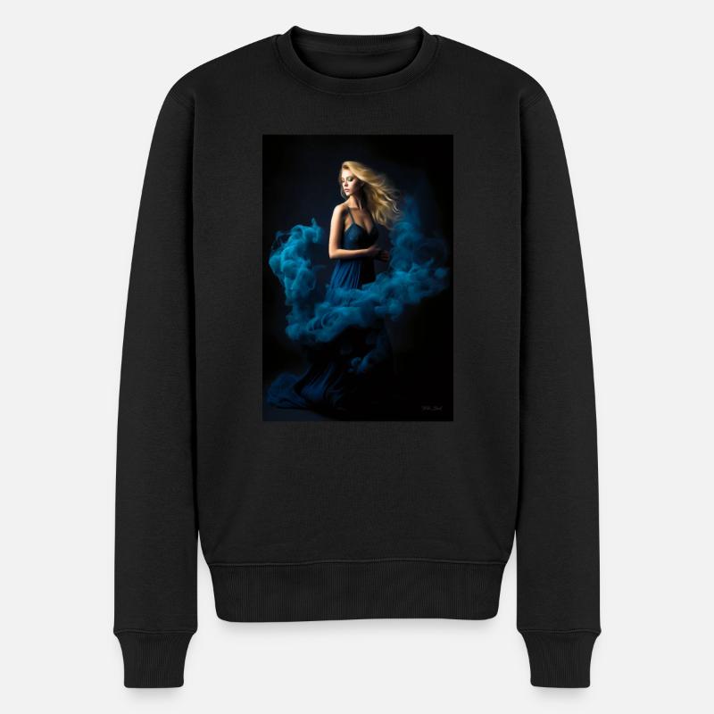 Beauté bleue 3 - Pull Premium bio Homme - noir