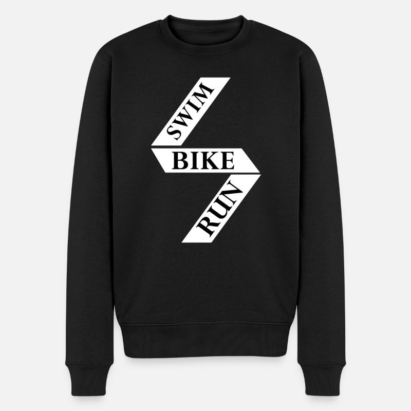 Triathlon Natation Vélo Course Marathon - Pull Premium bio Homme - noir