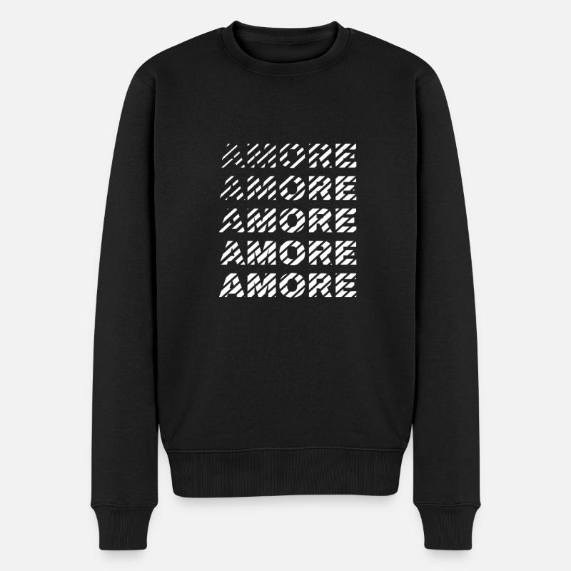 AMORE - Pull Premium bio Homme - noir