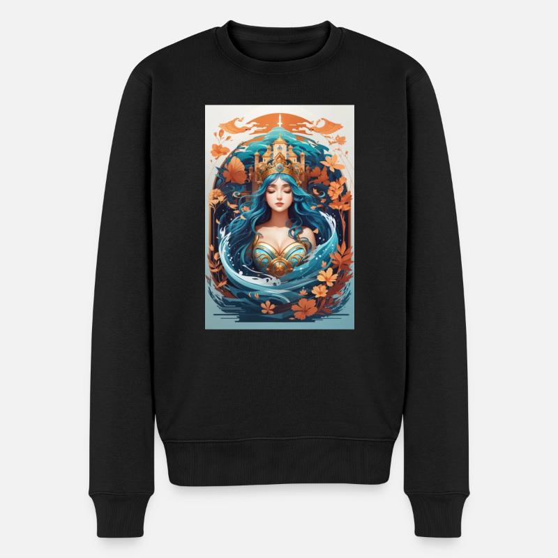 Amphitrite déesse de la mer - Pull Premium bio Homme - noir