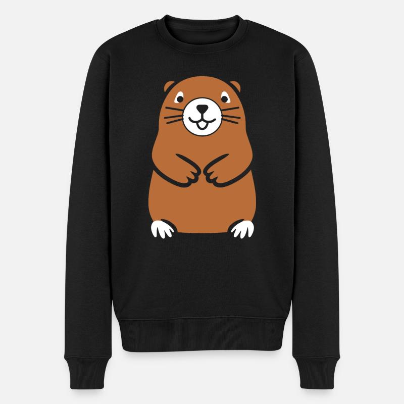 Simple Marmotte - Pull Premium bio Homme - noir