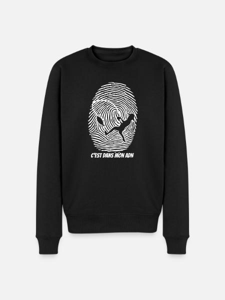 Peach DNA - Men's Premium Organic Jumper - black