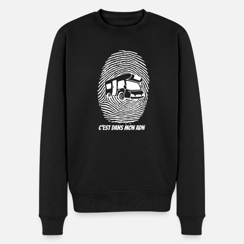 Reisemobil-DNA - Männer Premium Bio Pullover - Schwarz