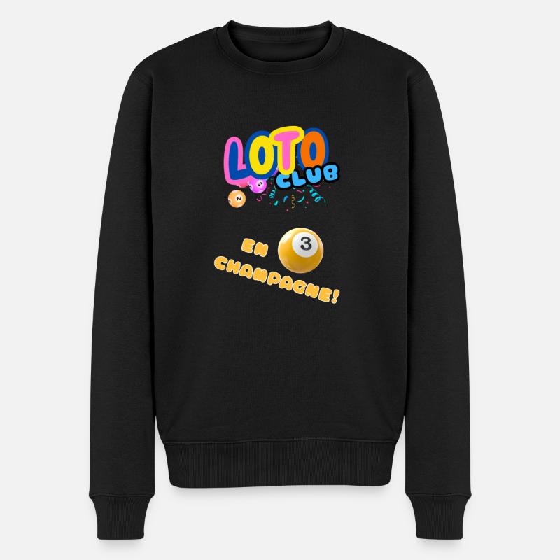 LOTO - BINGO - 3 - Pull Premium bio Homme - noir