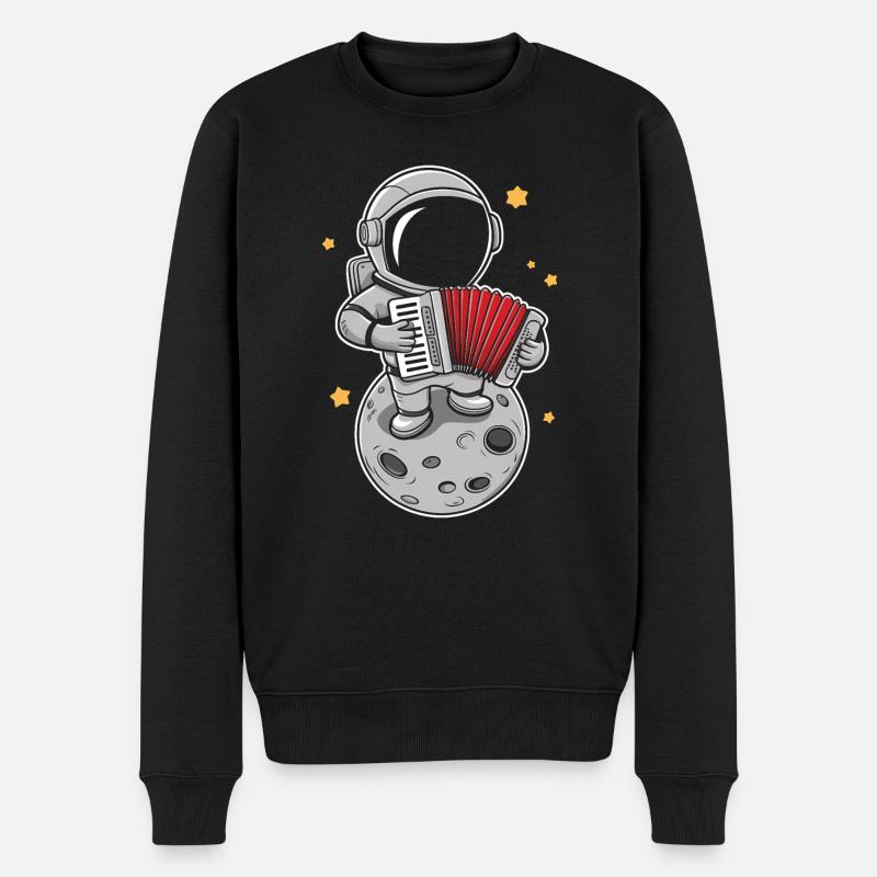 Akkordeon Akkordeonspieler Geschenk - Männer Premium Bio Pullover - Schwarz