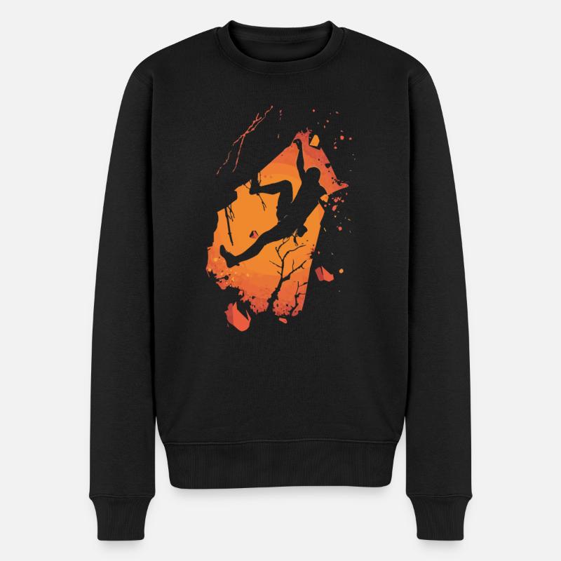 Feu de l’alpiniste - Pull Premium bio Homme - noir