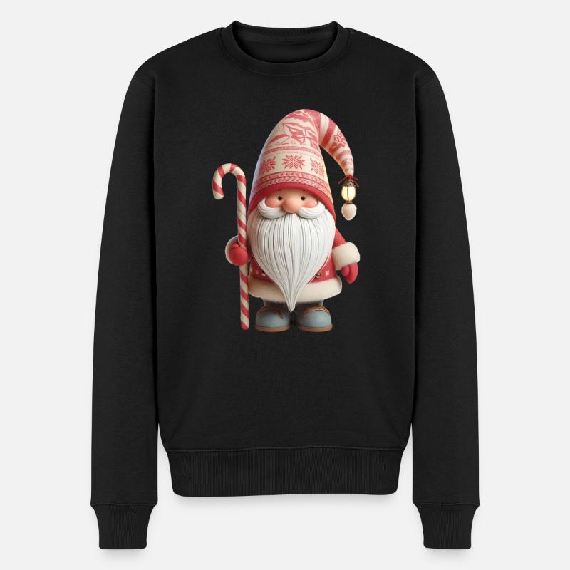 Weihnachtswichtel 2 - Männer Premium Bio Pullover - Schwarz