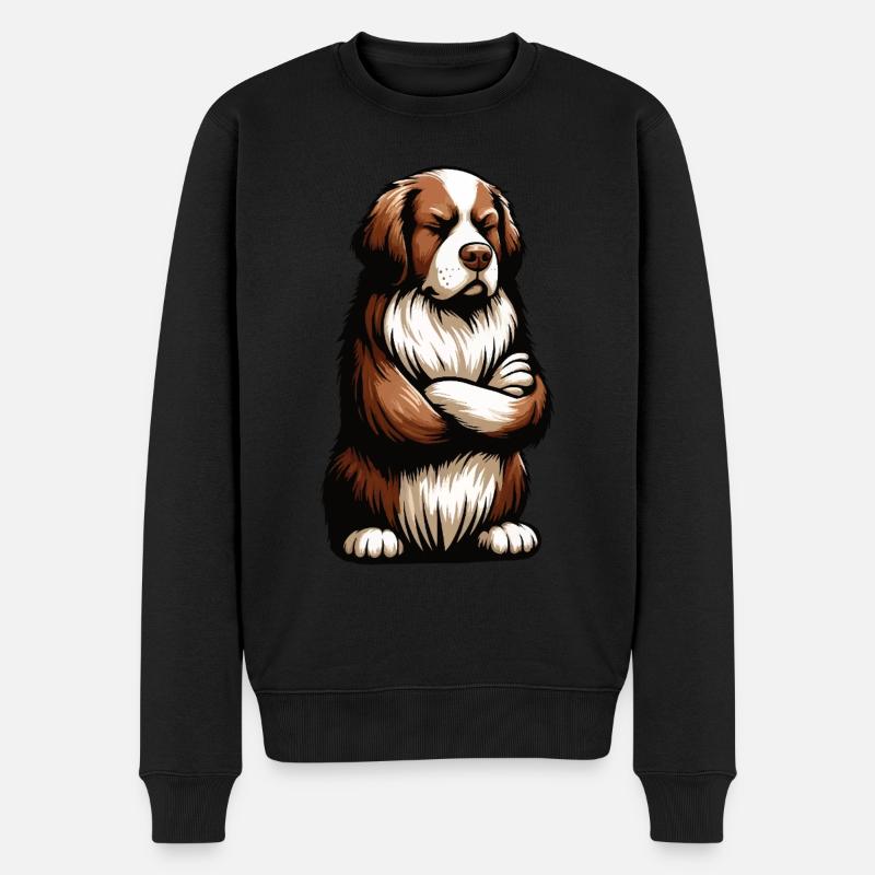 Bernhadiner Bernhardinerbesitzer Bernhardinerhund - Männer Premium Bio Pullover - Schwarz