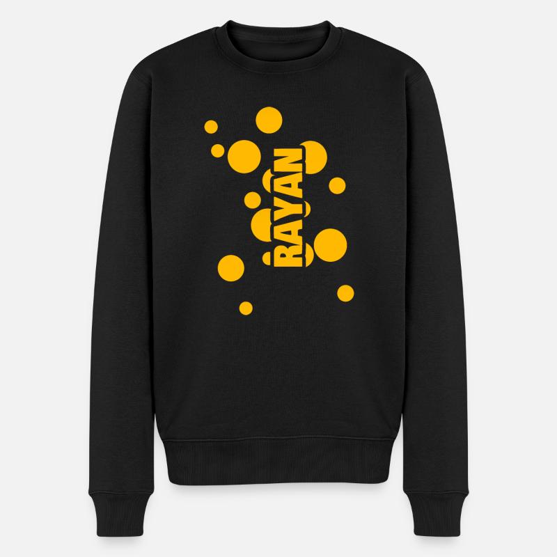 Nom: Rayan - Pull Premium bio Homme - noir