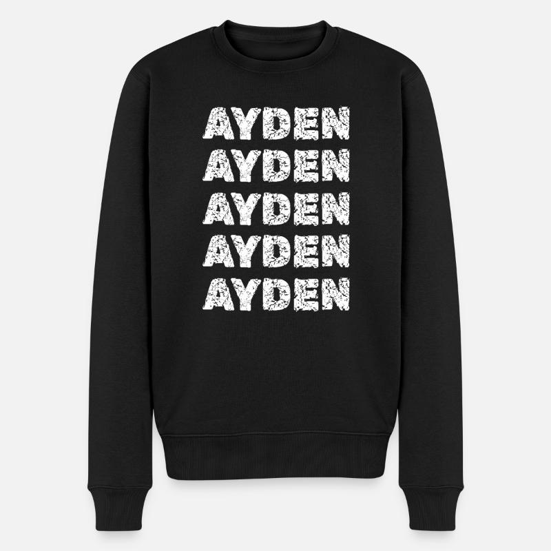 Prénom Ayden - Pull Premium bio Homme - noir