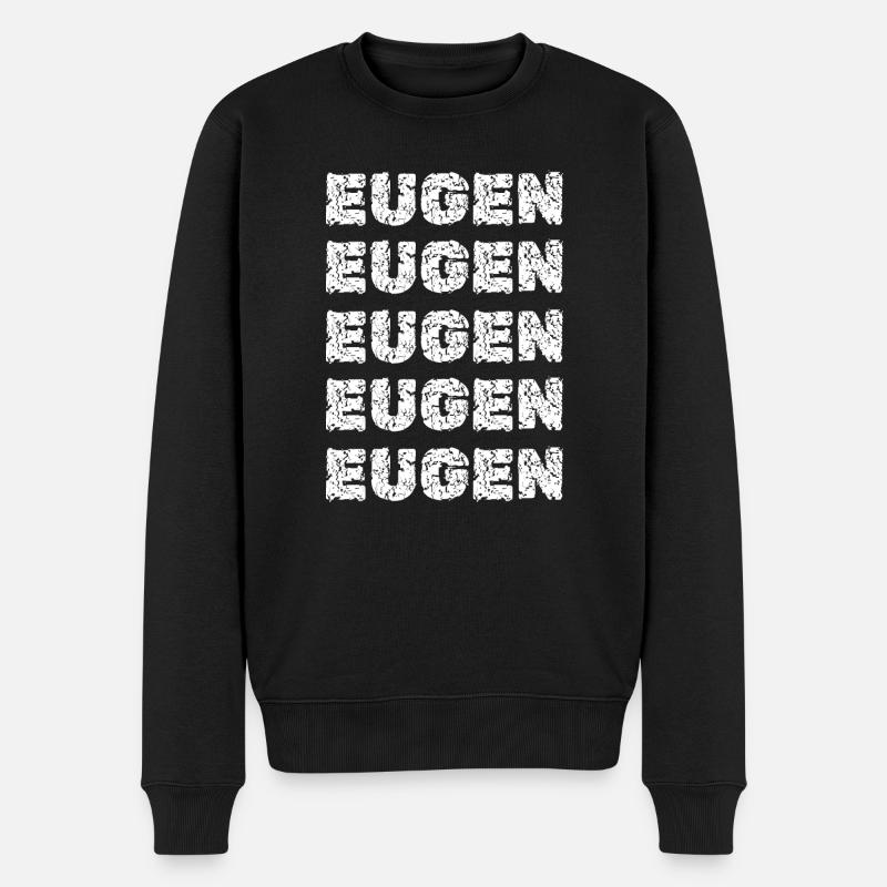Eugen - Männer Premium Bio Pullover - Schwarz