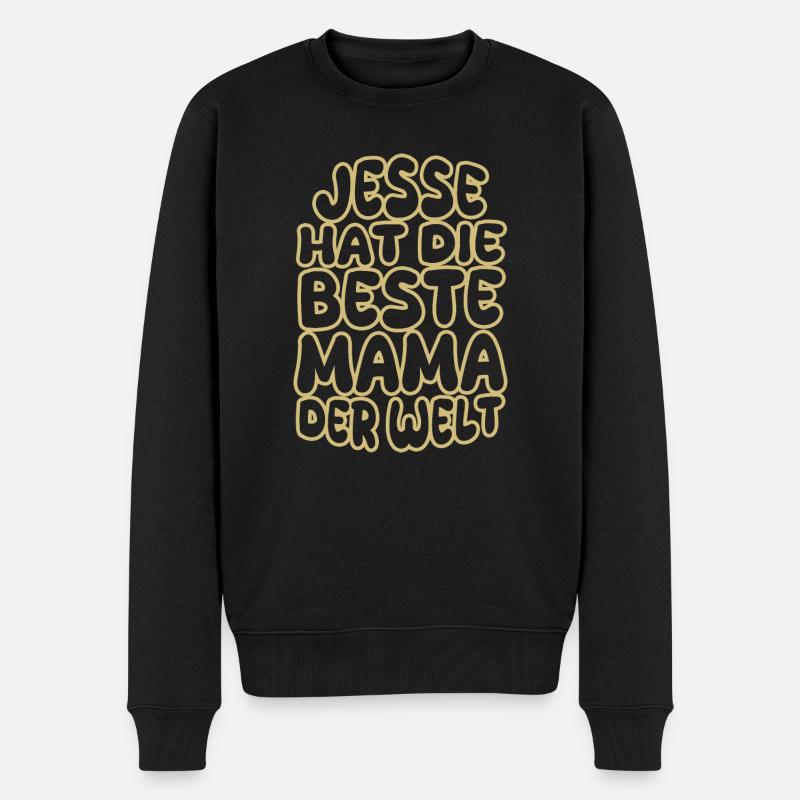 Jesse als Spruch - Männer Premium Bio Pullover - Schwarz