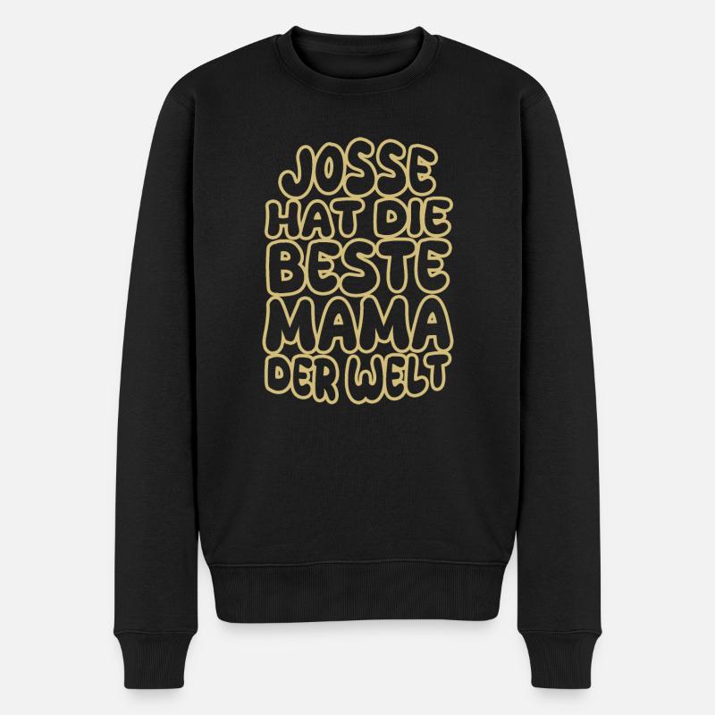 Josse als Spruch - Männer Premium Bio Pullover - Schwarz