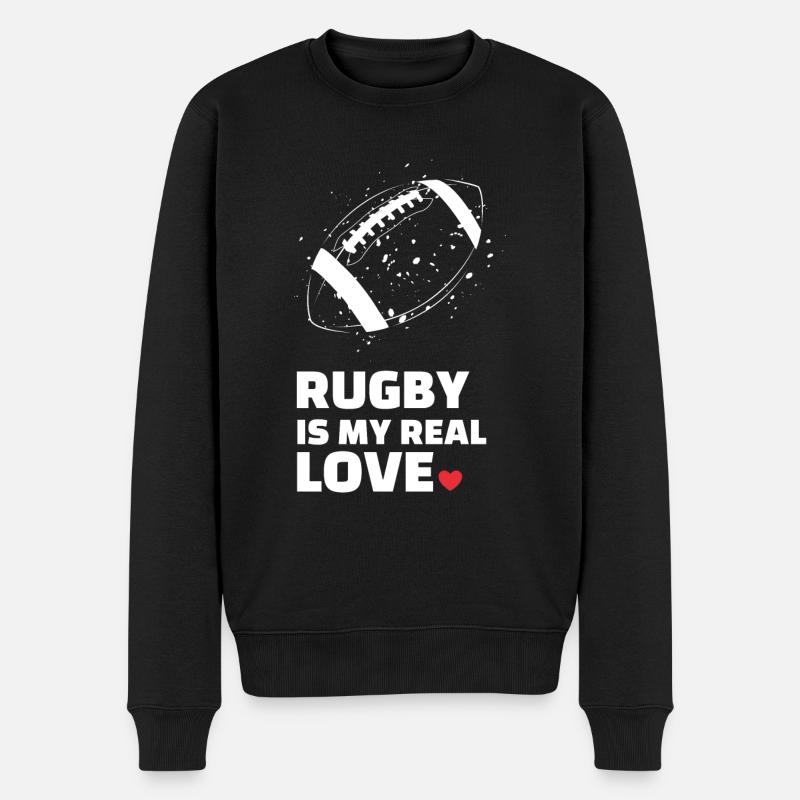 J’adore le rugby - Pull Premium bio Homme - noir